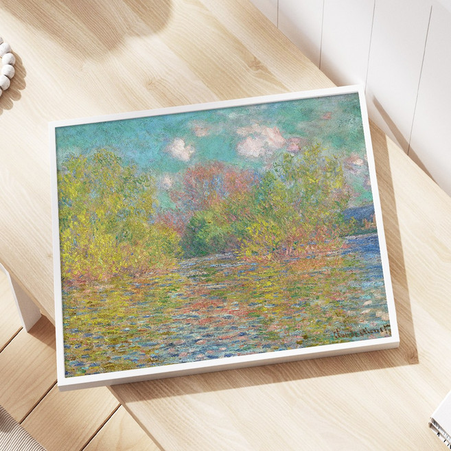 나만의 미술관 명화 모네 봄 그림 캔버스 거실 인테리어 액자 10종, 13.지베르니 부근의 센강