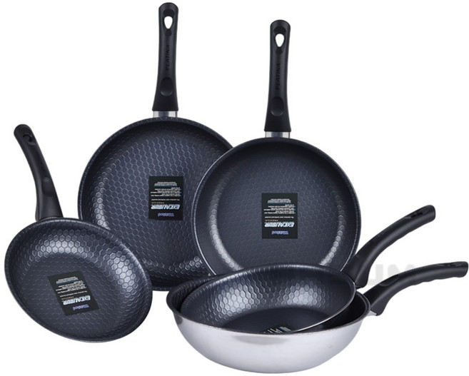 안전한 통5중 코팅팬 국내산, 웍(궁중팬) 24cm