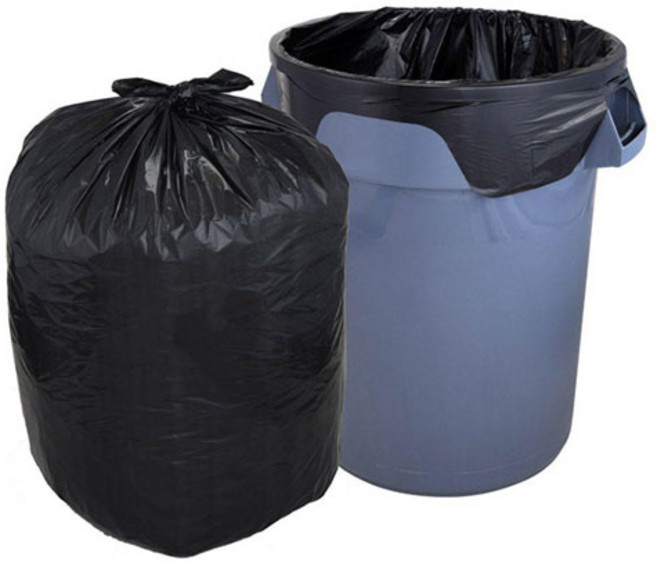 검정 배접 쓰레기 비닐봉투, 160개, 60L