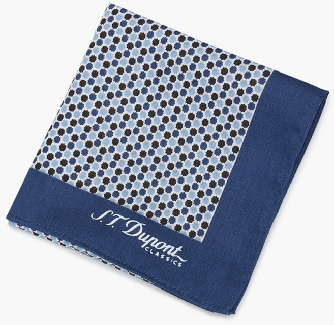 [AK분당점][듀퐁]패턴 1004 코튼 손수건 블루 SE5SMA381004SBU