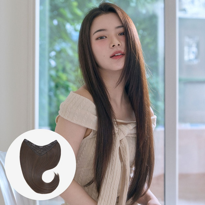 핑킁에이지 라이트 반가발) 슬릭 레이어드컷 릴리아 (65cm), 1개, BB1#브라운