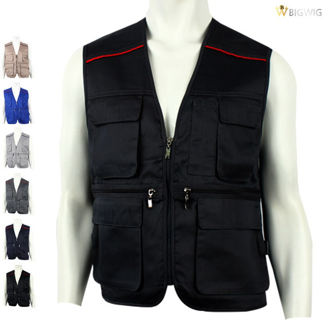 [더빅보스] 남성용 멀티 다용도 조끼 _ 작업복 등산조끼 빅사이즈 포켓 베스트