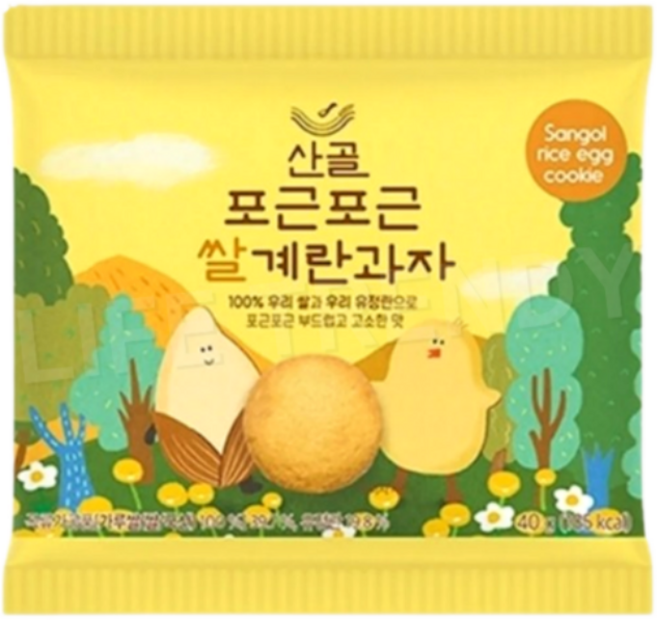 에코맘의산골이유식 산골쌀쿠키, 쌀계란, 40g, 4개