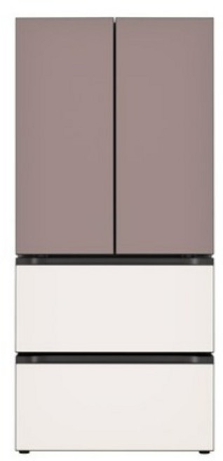 LG전자 디오스 오브제컬렉션 김치톡톡 김치냉장고 방문설치, 클레이핑크 + 베이지 + 베이지, Z492GBC132S