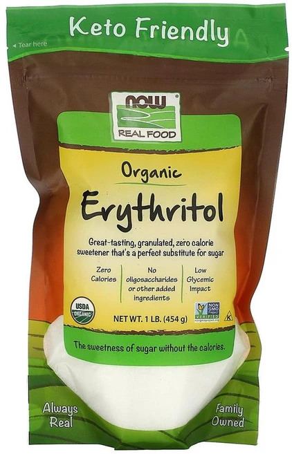 NOW Foods 나우푸드 리얼푸드 에리스리톨 454g Erythritol 비건 감미료, 1개 - 쿠팡