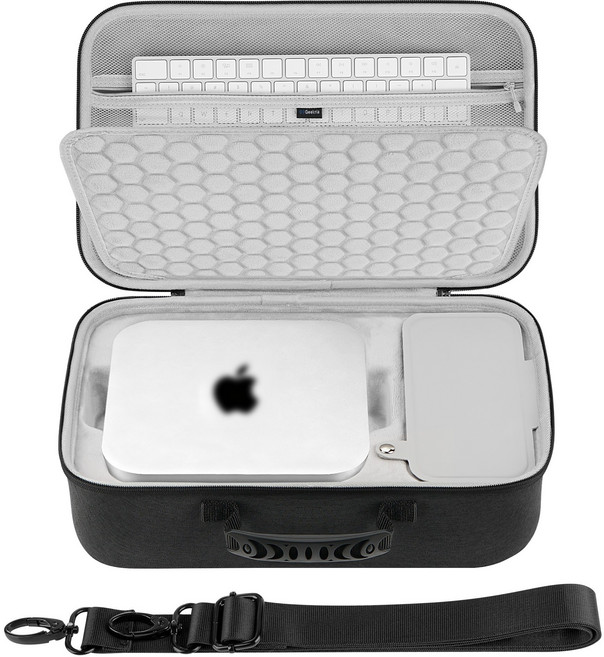 Geekria 하드 케이스 맥 스튜디오(M1/M2/M4 Max M1/M2/M3 Ultra용) 데스크탑 컴퓨터 여행용 운반 가방(다크 그레이), 다크 그레이