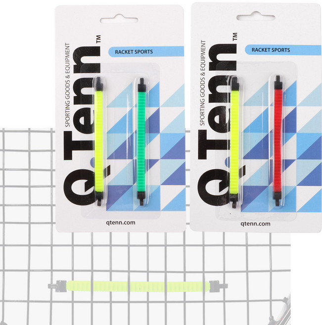 큐텐 지렁이 댐프너 2개입 엘보링 테니스라켓 소품 용품 선물 진동방지, 1개, 옐로우레드