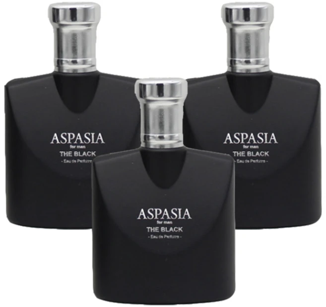 아스파시아 포맨 블랙 오 드 퍼퓸, 50ml, 3개 - 쿠팡