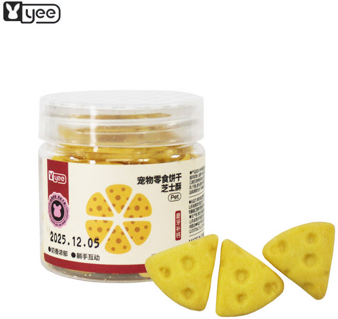 YEE 치즈페이스트리 이갈이쿠키 햄스터 이갈이 영양 간식, 1개, 30g