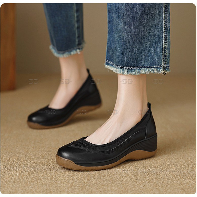 스타일닥터 여성 키높이 통굽 간호화 작업화 구두