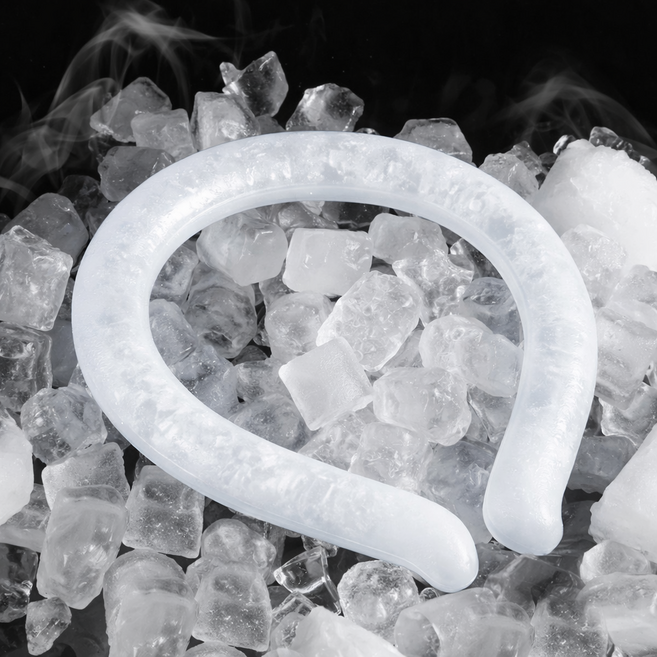 에트유 아이스 넥쿨러 쿨스카프 냉감 목걸이, 1개, 글레이셔 화이트