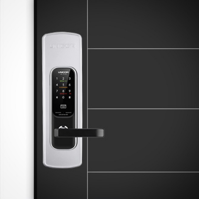 현관문 유니코 도어락 보강판 번호키 디지털도어록 시공판115x400mm 2개1세트