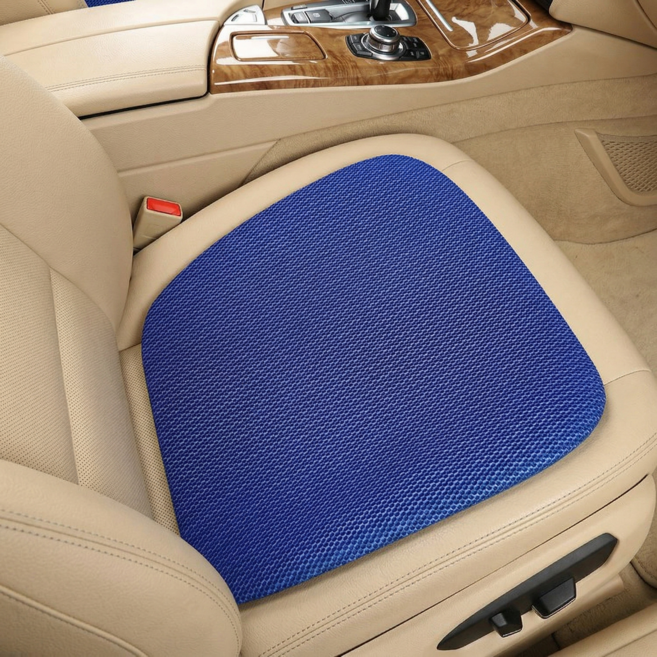 [1+1] 쿨링방석 사계절방석 실리콘방석 통풍방석 벌집모양 젤쿠션방석 (6색상), 블루 (1+1)