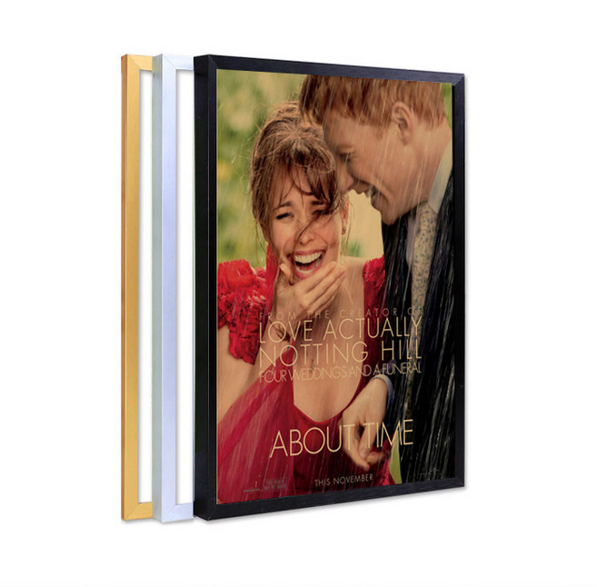 포스터리 빈티지 영화 포스터 A스타일 크래프트지 레트로 감성 인테리어 벽장식 카페 소품, M전용액자-알루미늄(골드)