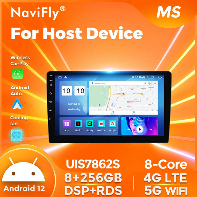 NaviFly 9 10 인치 1280*720 차량용 멀티미디어 비디오 플레이어 범용 스테레오 라디오 GPS For Volkswagen Nissan Hyundai Kia Toyota, 10 M500S 4G 64G LTE LTE