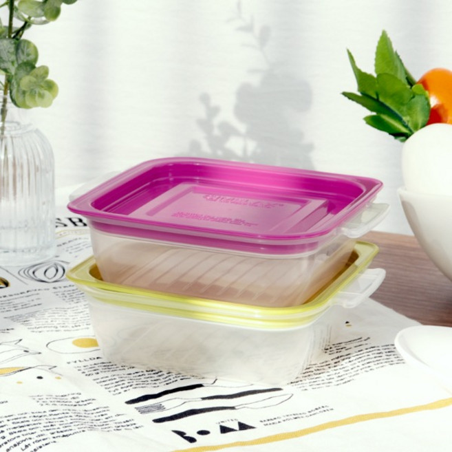 씨밀렉스 점보쿡 미니 400ml 2p 국산 전자레인지 전용 보관 용기 BPAFREE, 400ml x 2개입, 1개