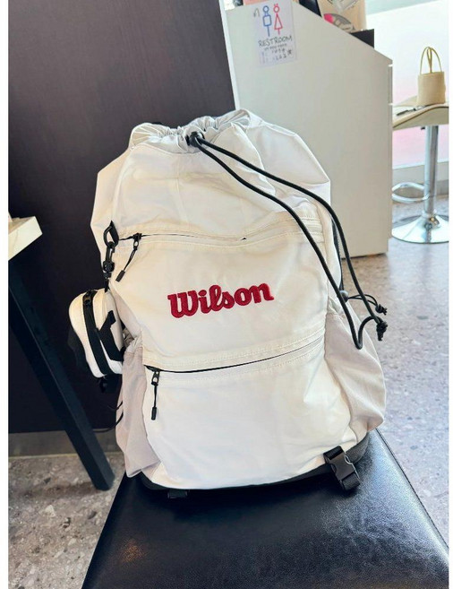 월슨 wilson 롤랑가로스 프랑스오픈 투어백 테니스 가방 토너먼트백 라켓백 배드민턴백 라켓가방 B. 흰색 1개, B. 흰색 × 1개