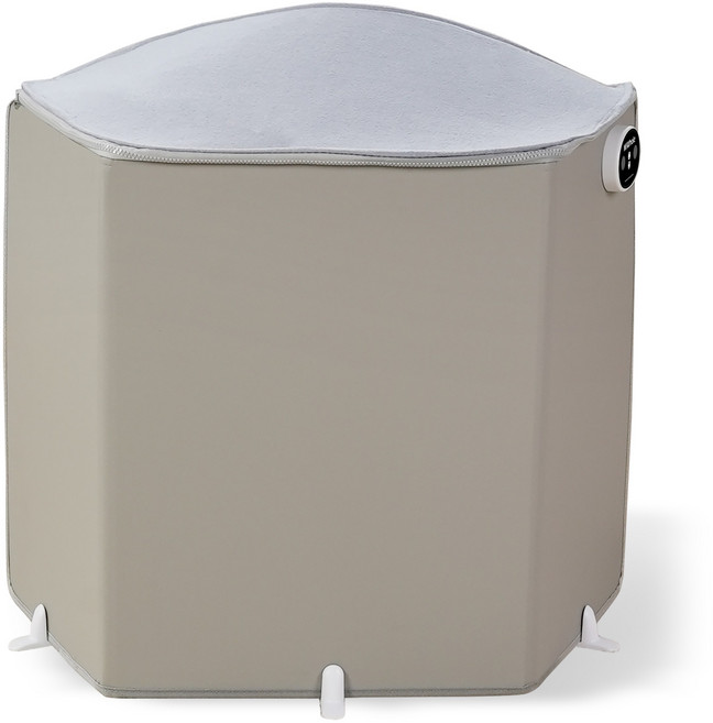 2025미홀 3단 접이식 발난로(한국 플러그) 업그레이드 버전, 라이트 그레이