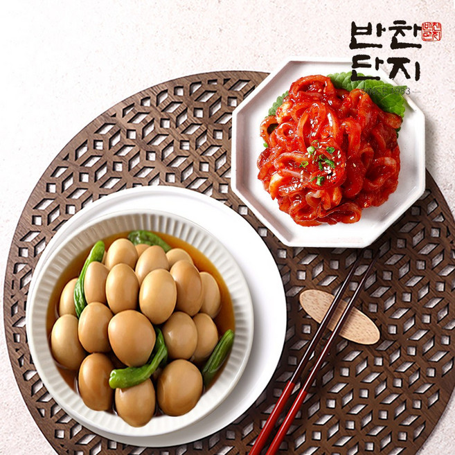 반찬단지 오징어젓1kg+꽈리고추메추리알장조림1kg 밑반찬종류 저녁메뉴 반찬가게, 1세트, 2kg