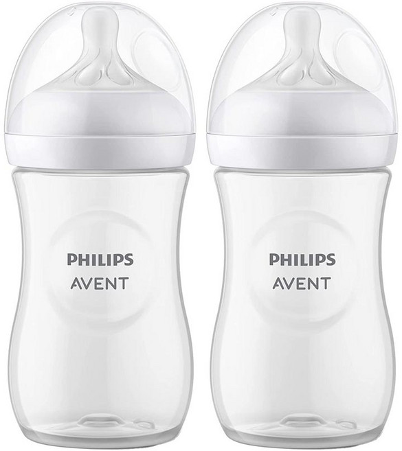 아벤트 뉴 내추럴 플렉스 PP젖병 세트, 화이트, 260ml, 2개