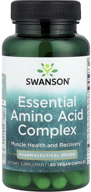 건강이가장중요 Swanson 필수 아미노산 복합체 비건 캡슐 60정 금방품절이될거에요, 1개 - 쿠팡