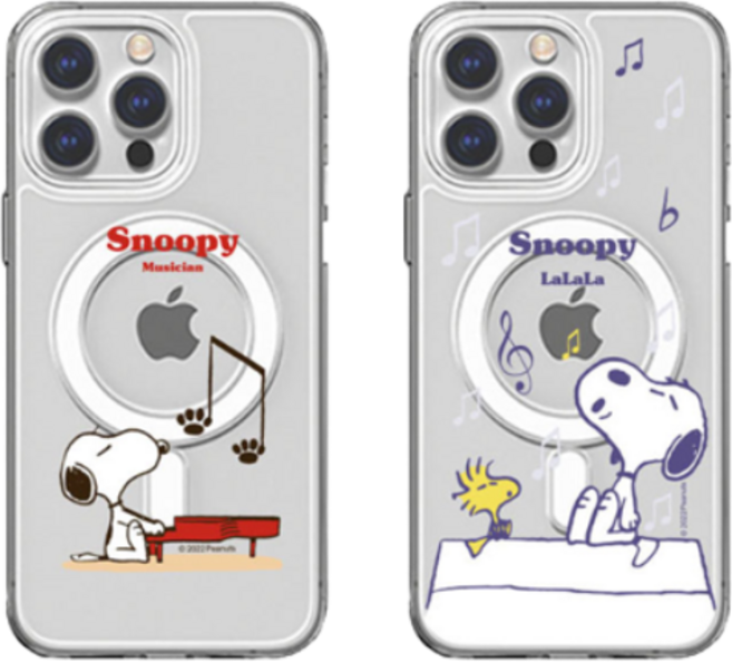 아이폰 15 14 13 12 11 휴대폰 케이스 정품 스누피 맥세이프 젤리+하드 조합 7가지디자인 시즌5