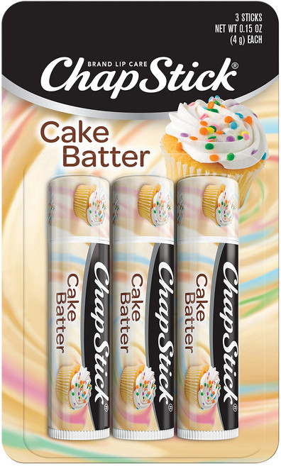 챕스틱 케이크 배터 한정판 향 립밤 튜브 - 4.2그램 (3 ChapStick Cake Batter Edition Flavored Lip Balm Tubes - 0., 4.25g, 1개, 혼합