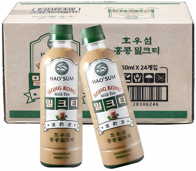 호우섬 홍콩 밀크티, 350ml, 24개