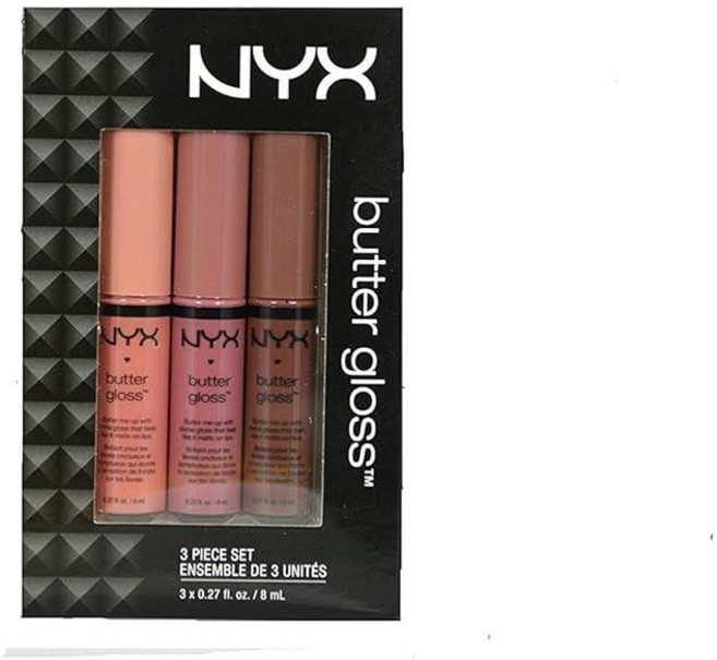 NYX 버터 립글로스 세트 3 (크림 브룰리 엔젤 푸드 케이크 및 진저 스냅) 212863, NYX 버터 립글로스 세트 3 (크림 브룰리, 엔젤 푸, 8ml, 1개