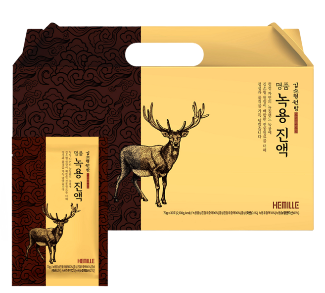 5위 - 김소형 원장 명품 녹용 진액 스팀 중탕추출 녹용즙, 70g, 30개