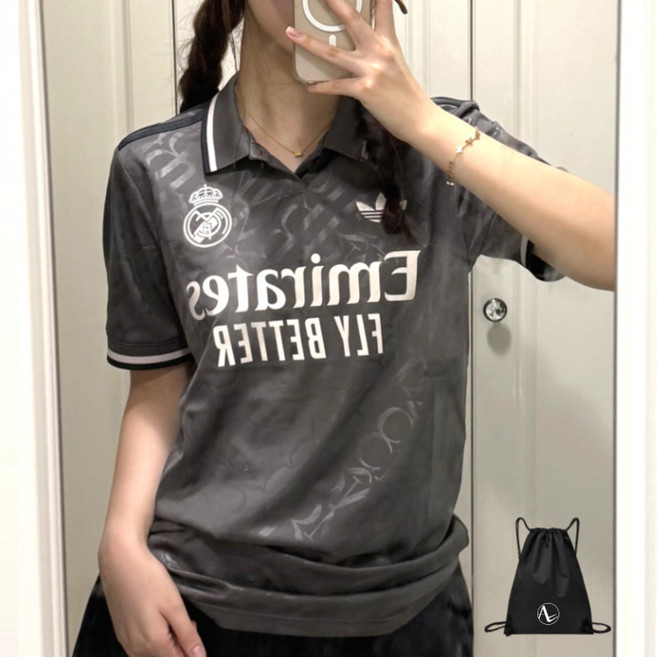 (백화점 정품) 아디다스 레알 마드리드 반팔티 유니폼 남녀공용 클래식 트레포일 삼선 데일리 반팔 티셔츠 AORADS (스포젠가방)