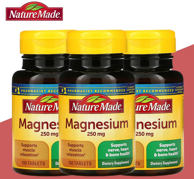 네이쳐메이드 마그네슘 250mg 100정, 3개