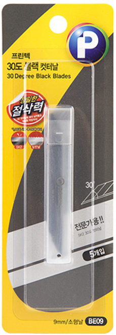 프린텍 30도 커터날 소형 BE09, 1개