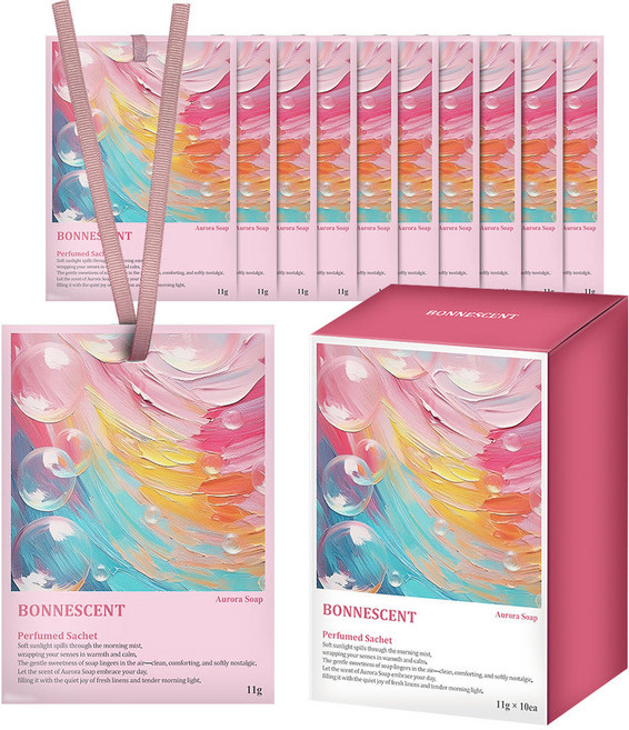 보네센트 샤쉐 옷장 방향제, 11g, 10개, 오로라솝