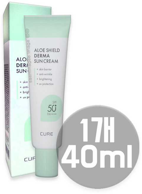 [NEW]김정문알로에 알로에 쉴드 더마 선크림 ALOE SHIELD DERMA SUN CREAM, 40ml, 1개