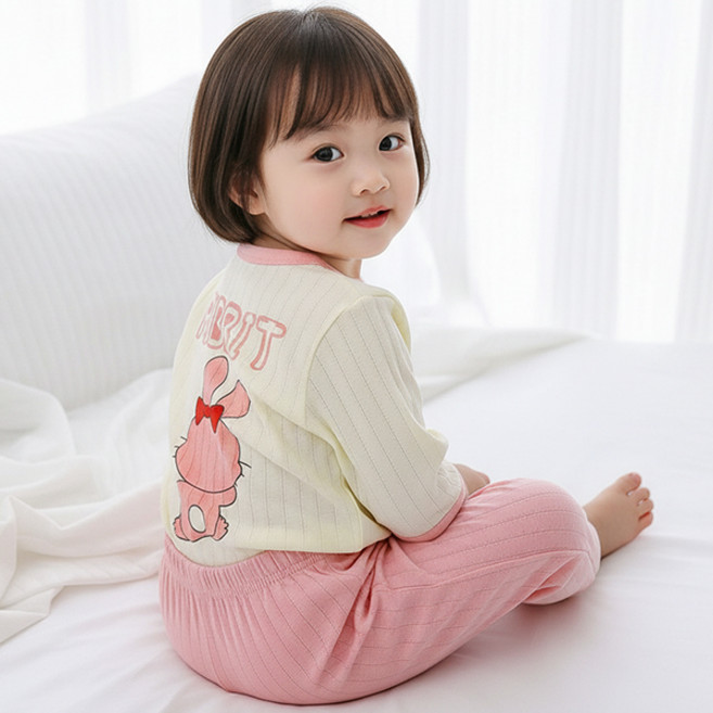 몽실이 뒷판 프린트 쟈가드 칠부실내복 베어 다이노 토끼 팬더 캐릭터 귀여운 7부 홈웨어