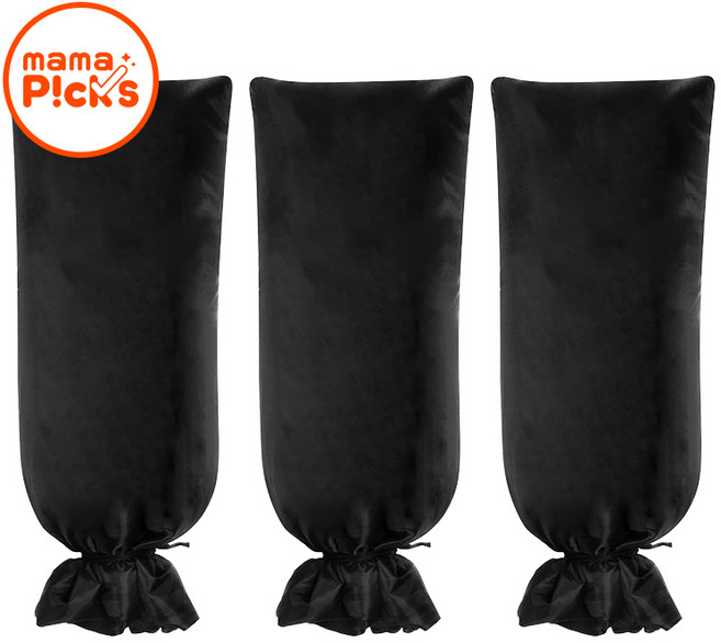 겨울 옥외 수도 동파방지 수도꼭지 덮개 보온 커버, 3개