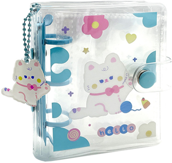 클리어라인 1칸 속지 10매 포토카드 바인더, 1개, 블루캣