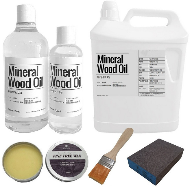 원목 나무 도마 코팅 미네랄 오일 200ml 500ml 커팅보드 월넛 부처블락 라탄 캄포, 미네랄오일 200ml