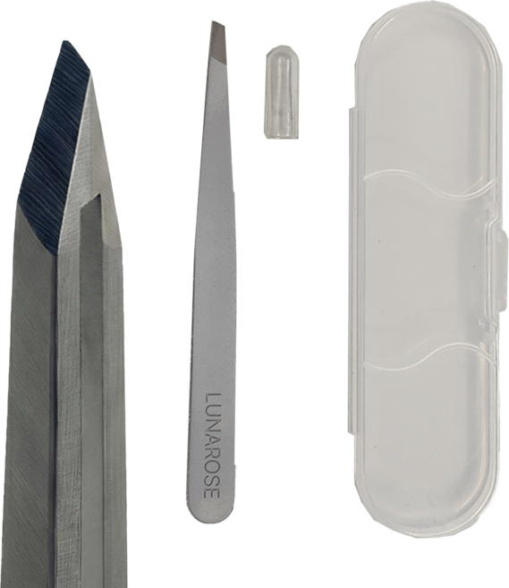 루나로즈 족집게 짧은모전용 트위저, 실버