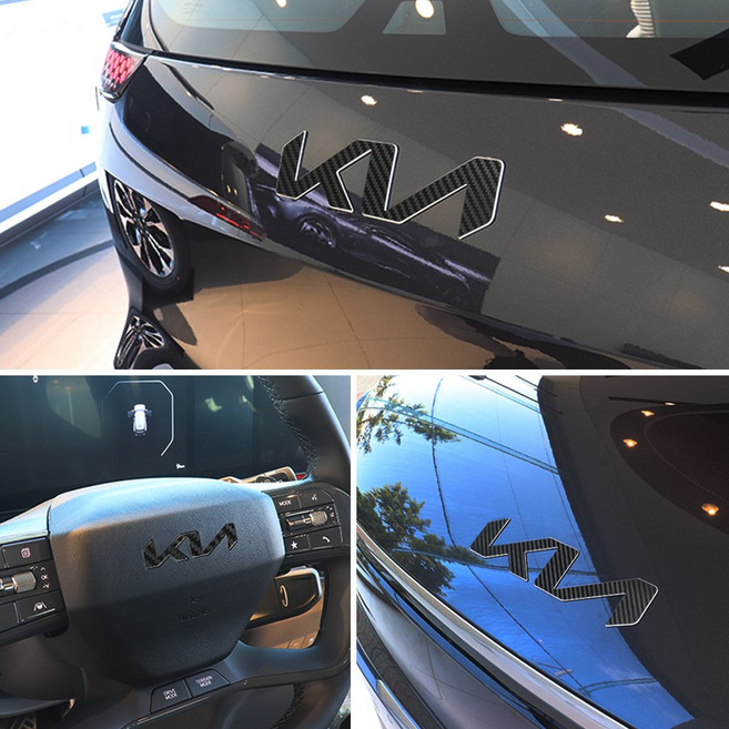 TN EV9 로고 엠블럼 레터링 세트 핸들 프론트 리어 데칼 필름 스티커 (호환), 프리즘홀로그램