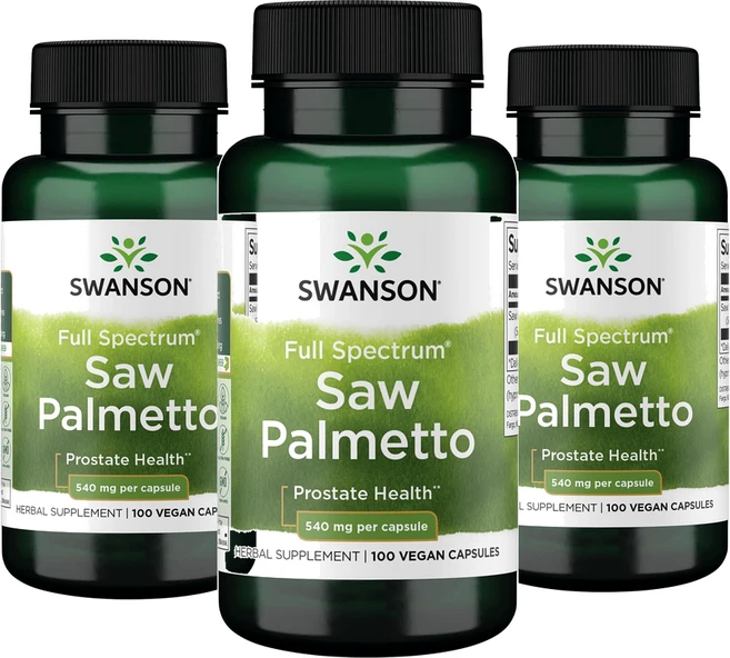 (3통) 스완슨 소팔매토 맨즈헬스 쏘팔매토 효능 소팔메토 540 mg 100배지캡슐 남편선물 Saw Palmetto, 100정, 3개 - 쿠팡