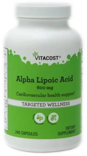 비타코스트 알파리포산 600mg 캡슐 Vitacost Alpha Lipoic Acid, 1개, 240정 - 쿠팡