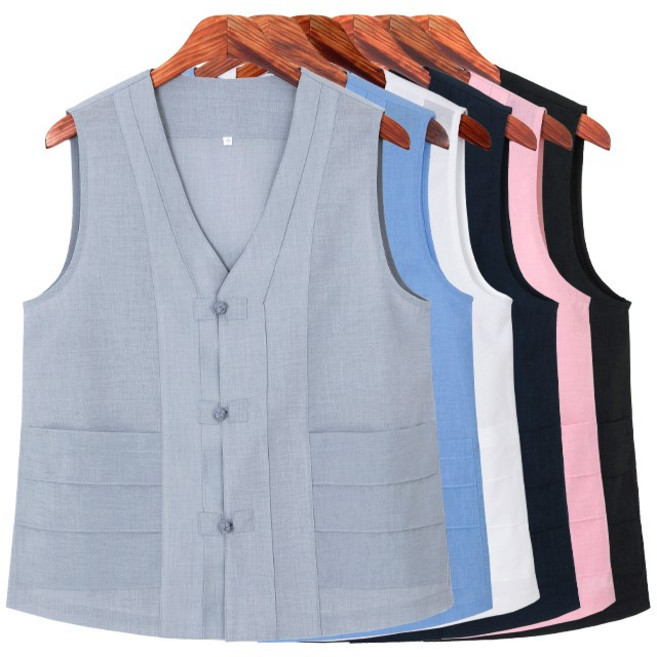 [아리랑의 봄] 여름빛 핀턱 생활한복 조끼