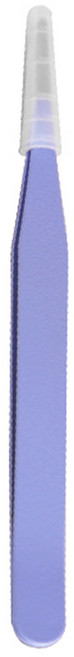 彎頭/直頭 鑷子，藍色, 1個, 直頭-紫色