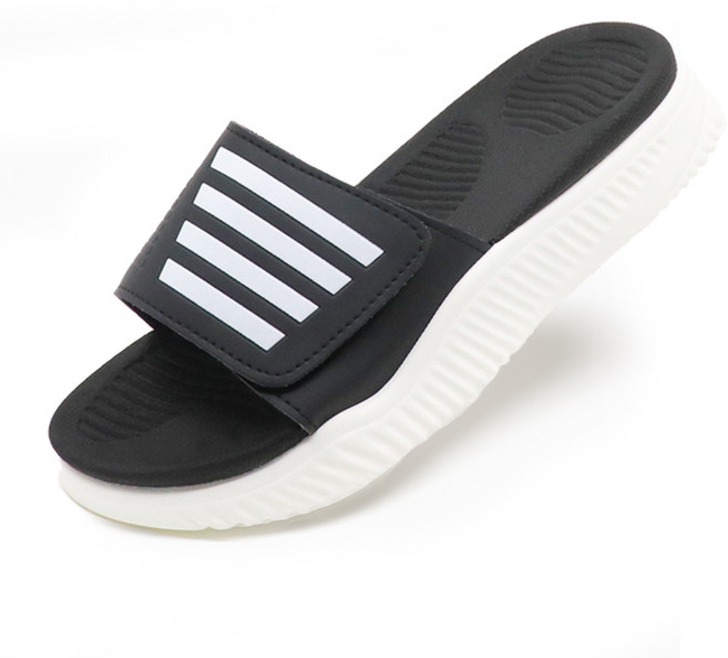 남녀공용 푹신한 이중쿠션 남성 여성 벨크로 쿠션 슬리퍼 사무실화 빅사이즈 KS014