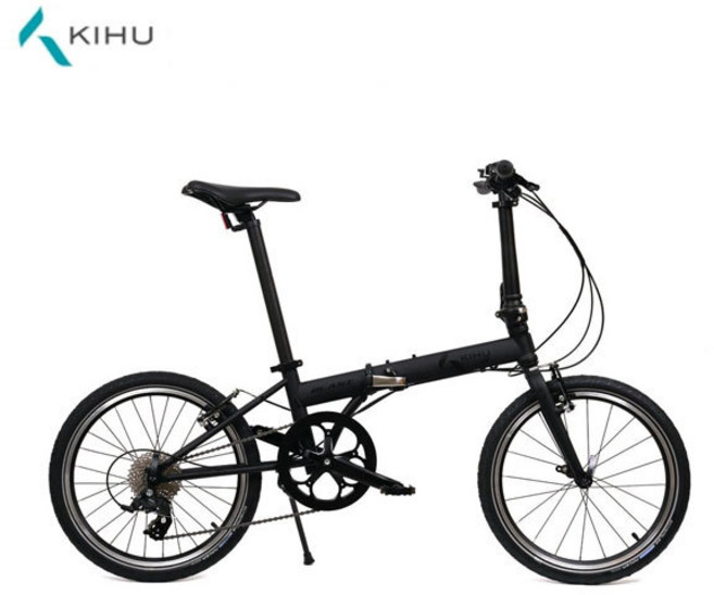 키후 접이식 미니벨로 자전거 블라스트, 모노블랙, 1개