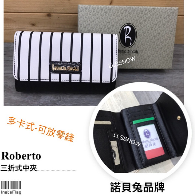 Roberto Mocali 諾貝兔 中短夾 可放零錢 女生皮夾