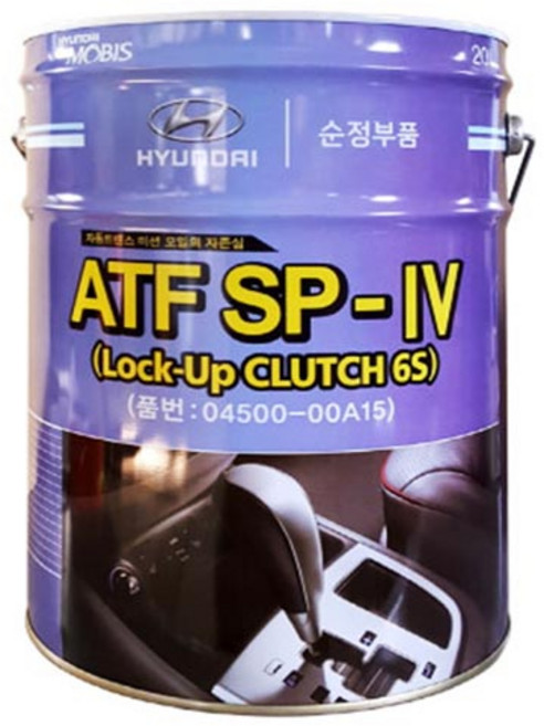 현대모비스 자동 트랜스 미션오일 ATF SP-4 6속전용 20L, 04500-00A15, 1개