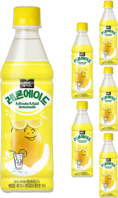 미닛메이드 레몬에이드, 350ml, 6개
